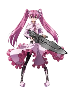 😏 Mine Akame ga Kill! Anime, Meisje, Wapen, Pistool, Roze haar telegram sticker