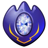 ❤️ blue, gem, jewel, sparkle, oval, shiny telegram sticker