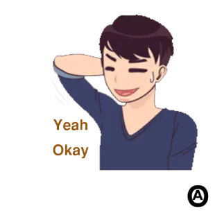 🙂 Yeah
Okay dibujo animado, acuerdo, ok, aprobación telegram sticker