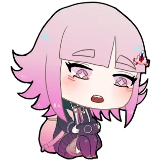 🎮 Chiaki Nanami Danganronpa anime, video game, cute, character, chiaki nanami, danganronpa telegram sticker