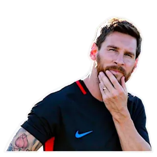 🤔 Lionel Messi 축구, 운동선수, 미식축구, 스포츠 telegram sticker