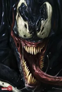 😝 Venom marvel, villano, superhéroe, cómics, simbionte telegram sticker
