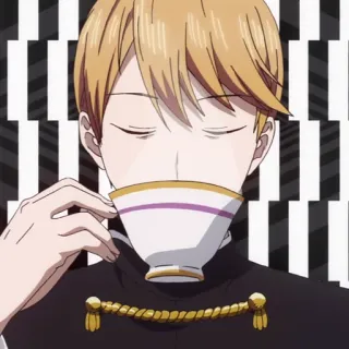 💛 Miyuki Shirogane Kaguya-sama: Love Is War Аниме, Чай, Персонаж, Мужской, Каваий telegram sticker