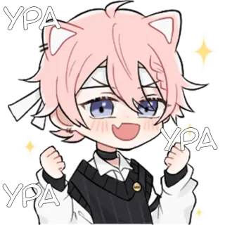 Повседневность неко @tg_sticks whatsapp stickers