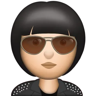 😎 emoji, óculos de sol, pessoa, estilo telegram sticker