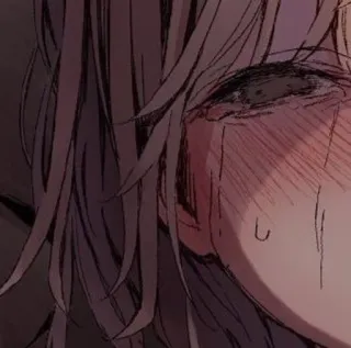 💧 piangere, triste, anime, disegno, emotivo telegram sticker