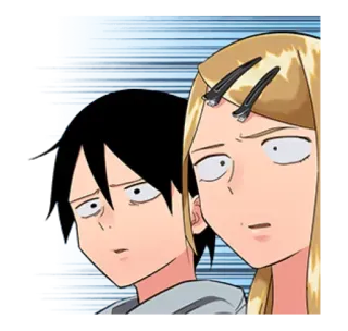 😶 anime, manga, cartoon, funny, awkward, shocked, animation whatsapp sticker