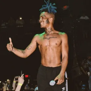 🖤 muziek, rapper, xxxtentacion, zanger, artiest telegram sticker