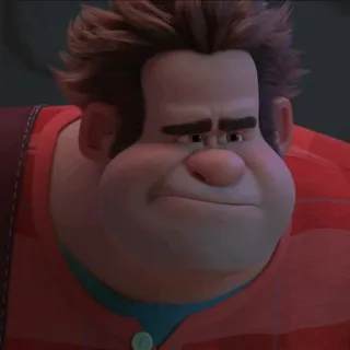 🥨 Wreck-It Ralph Detona Ralph, Disney, Personagem, Filme, Animação whatsapp sticker