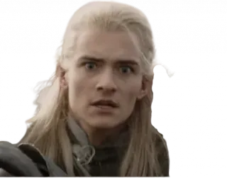 🤭 Legolas Lord of the Rings elf, lotr, lord of the rings, legolas, orlando bloom telegram sticker