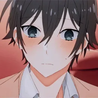 🖤 Izumi Miyamura Horimiya 动漫, 漫画, 堀与宫村, 宫村伊澄, 角色, 可爱 telegram sticker