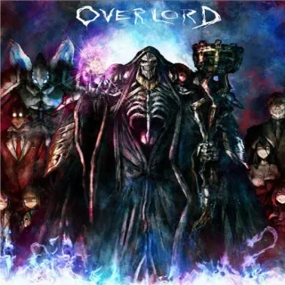 📍 Overlord OVERLORD 动漫, 黑暗幻想, 骷髅, 法师, Overlord telegram sticker