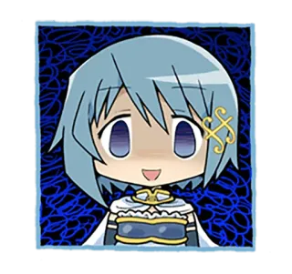 😨 Sayaka Miki Puella Magi Madoka Magica 애니메이션, 스티커, 미키 사야카, 마법소녀 마도카☆마기카, 마법소녀 telegram sticker