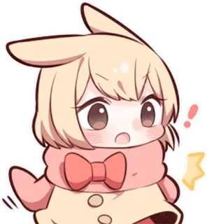 ❗ 애니메이션, 카와이, 귀여운, 캐릭터, 만화, 치비 telegram sticker
