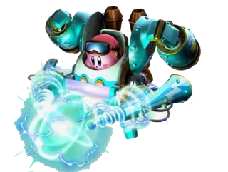 ⚙️ Kirby Gra wideo, Robot, Różowy, Sci-fi, Bijatyka telegram sticker