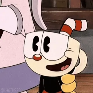 👍 Cuphead cuphead, dessin animé, jeux vidéo, rétro, animation whatsapp sticker