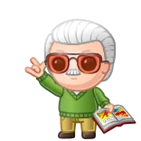 🎁 Stan Lee Marvel Comics whatsapp sticker