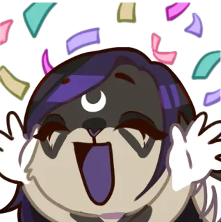 🥳 gato, celebración, confeti, lindo, feliz, fiesta telegram sticker