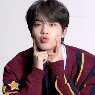 🐹 Jin Jin, K-Pop, BTS, Koreanisch, Sänger, Musik, Süß, Mann, Idol telegram sticker