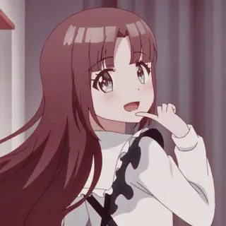 😃 Anime, Cô gái, Hoạt hình, Minh họa, Dễ thương, Nhân vật telegram sticker