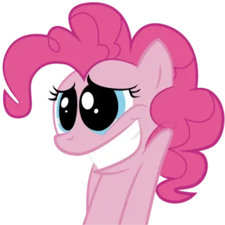 😥 Pinkie Pie My Little Pony pinkie pie, пони, мультфильм, дружба, милый telegram sticker
