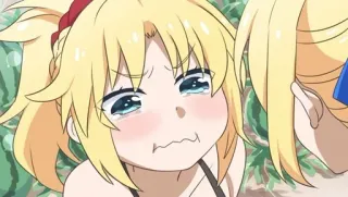 😂 Anime, weinen, traurig, Mädchen, Tränen, Charakter, Cartoon telegram sticker