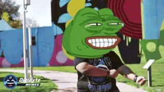🤣 Pepe the Frog DigiByte Pepe der Frosch, Meme, Internet Meme, DigiByte, Cartoon whatsapp sticker