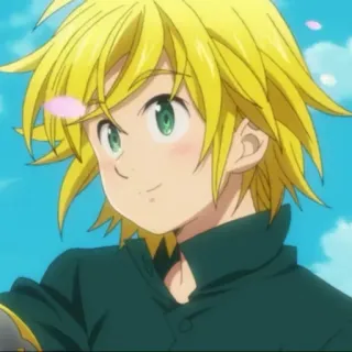 😁 Meliodas Seven Deadly Sins Аниме, Мелиодас, Семь смертных грехов, Светлые волосы, Аниме персонаж telegram sticker