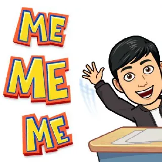 🙋‍♂ ME ME ME Avatar, Bitmoji, Dibujo animado, Saludo, Aula telegram sticker