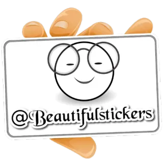 🆔 @Beautifulstickers adesivos, mídias sociais, nome de usuário, emoji, óculos telegram sticker