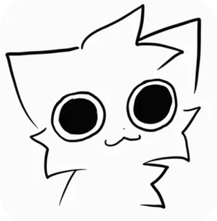 😳 mèo, hoạt hình, nhãn dán, dễ thương, động vật, hình vẽ telegram sticker