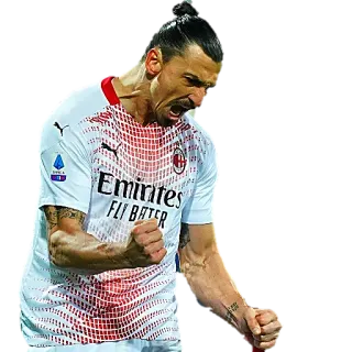💪 Zlatan Ibrahimović futebol, atleta, esportes, AC Milan, futebol telegram sticker