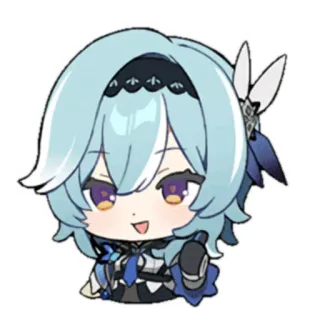 👍 Eula Genshin Impact Anime, Chibi, Genshin Impact, Eula, Schattig telegram sticker