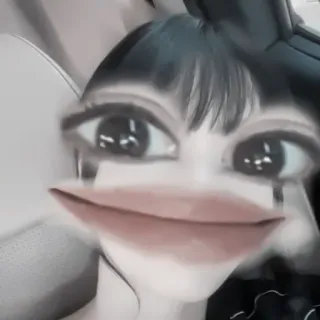 🤡 Dessin animé, Visage, Yeux, Lèvres telegram sticker