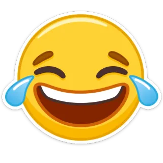 😂 emoji, lachen, tranen, blij, vreugde, smiley telegram sticker