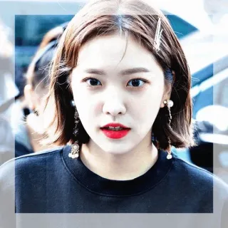 🏹 wanita, potret, brunet, wajah, gadis, rambut, anting telegram sticker