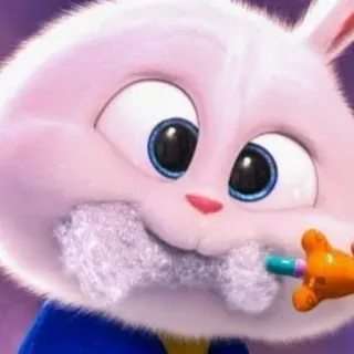🐇 Snowball The Secret Life of Pets bunny, rabbit, cartoon, animal, pet, character telegram sticker