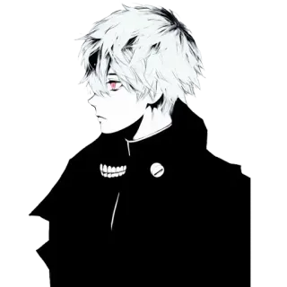 🧐 Ken Kaneki Tokyo Ghoul Аниме, Манга, Токийский гуль, Кен Канеки, Гуль, Аниме персонаж telegram sticker