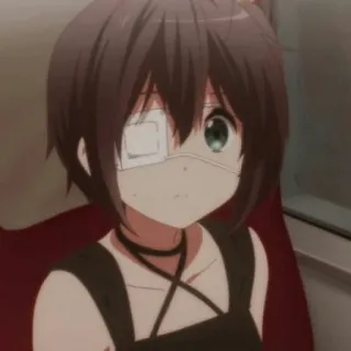 😳 Anime, Personaje, Chica, Parche whatsapp sticker