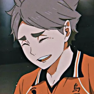 😂 Sugawara Koushi Haikyuu!! anime, haikyuu, sugawara koushi, volleyball telegram sticker