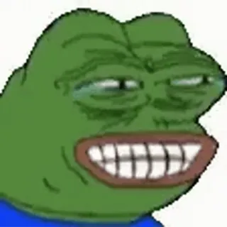 😁 Pepe the Frog pepe, frog, meme, internet meme, reaction telegram sticker