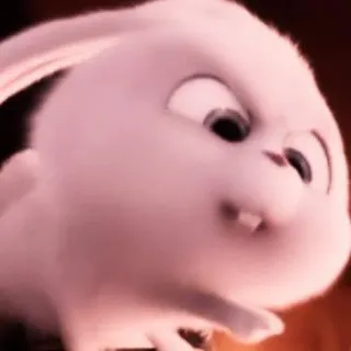 🐰 Snowball The Secret Life of Pets coelho, vilão, animal, desenho animado whatsapp sticker