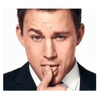 😍 Channing Tatum channing tatum, actor, celebrity, portrait, finger on lip, shushing, man whatsapp sticker