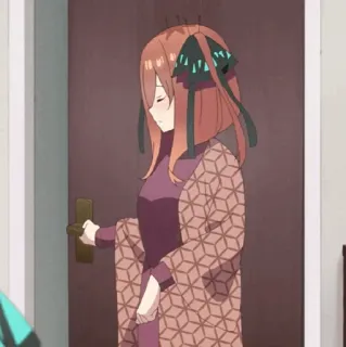 🐾 Miku Nakano The Quintessential Quintuplets Anime, Personaggio, Miku Nakano, The Quintessential Quintuplets telegram sticker
