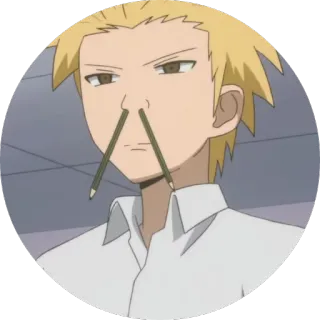 😎 Anime, Personaggio, Matita, Commedia, Divertente, Scuola telegram sticker