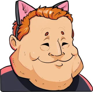 🤗 orejas de gato, meme, sticker, dibujo animado, divertido, arte digital telegram sticker