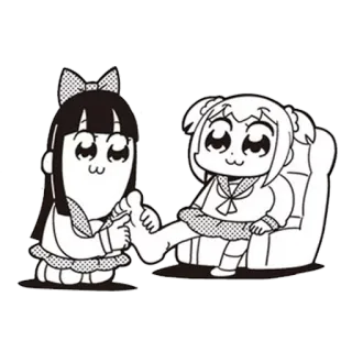 Pop Team Epic telegram stickers