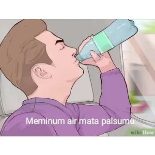 😩 Meminum air mata palsumu telegram sticker
