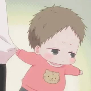 ❤️‍🔥 bebè, bambino, carino, cartoni animati, anime telegram sticker