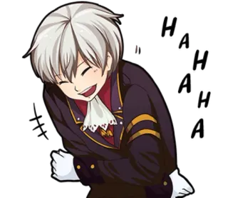 🤣 HAHAHA rindo, anime, mangá, desenho animado, expressão, alegre whatsapp sticker